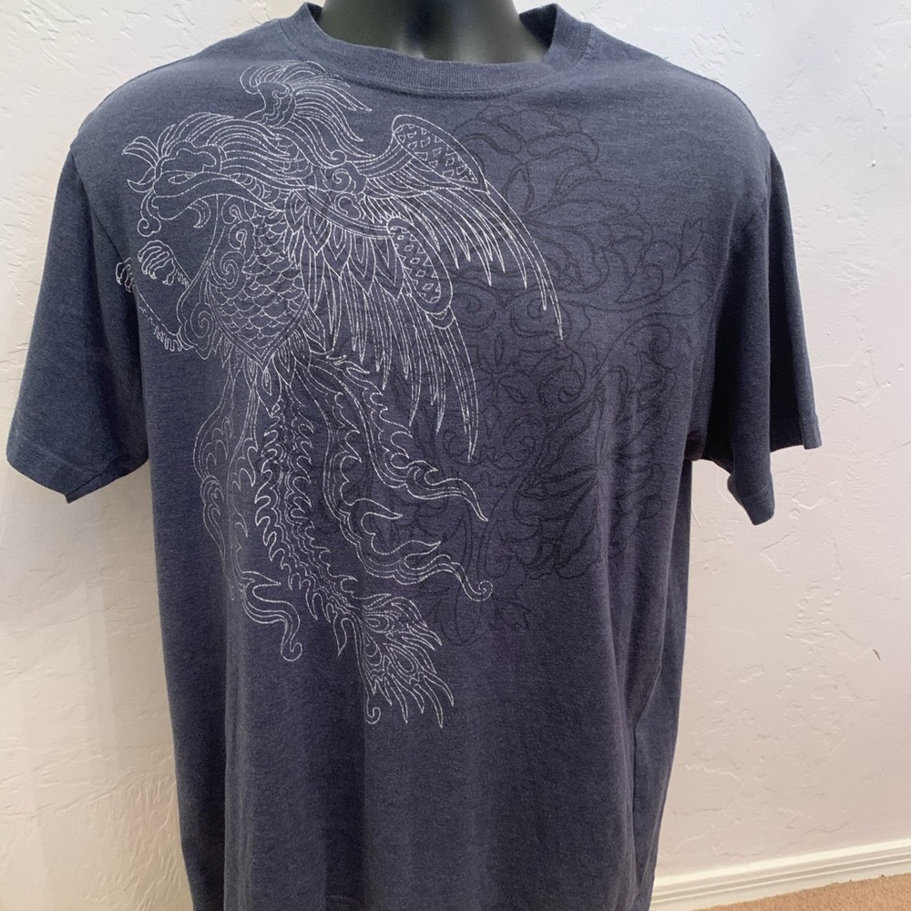 Navy Blue BC Ethic Graphic T Shirt Size Large